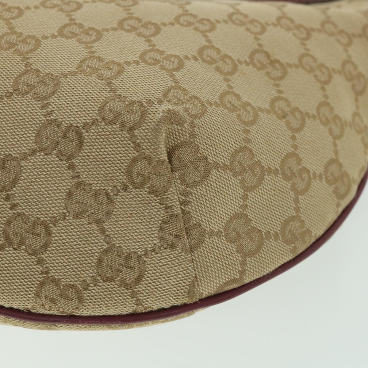 GUCCI GG Canvas Sherry Line Shoulder Bag Beige Red 181092 ep1918