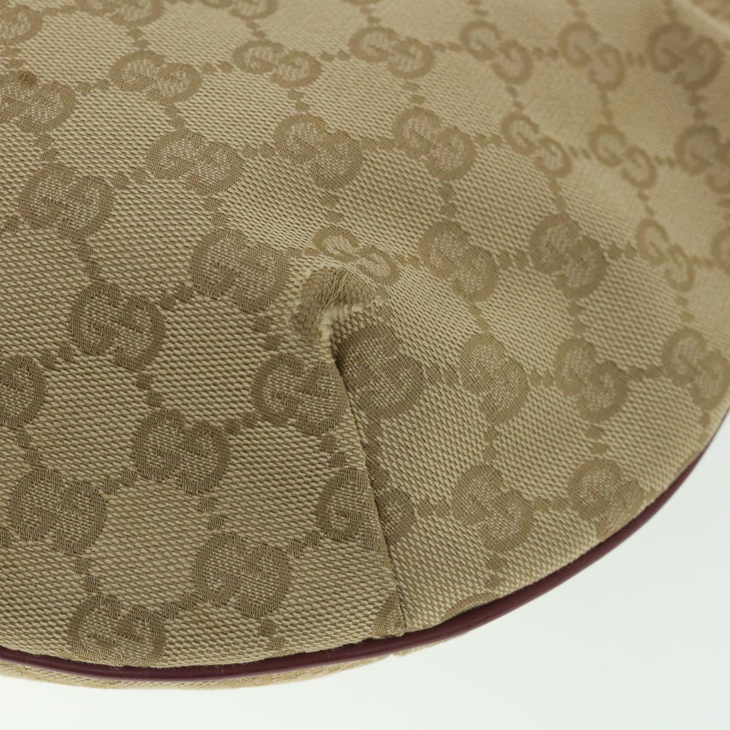 GUCCI GG Canvas Sherry Line Shoulder Bag Beige Red 181092 ep1918