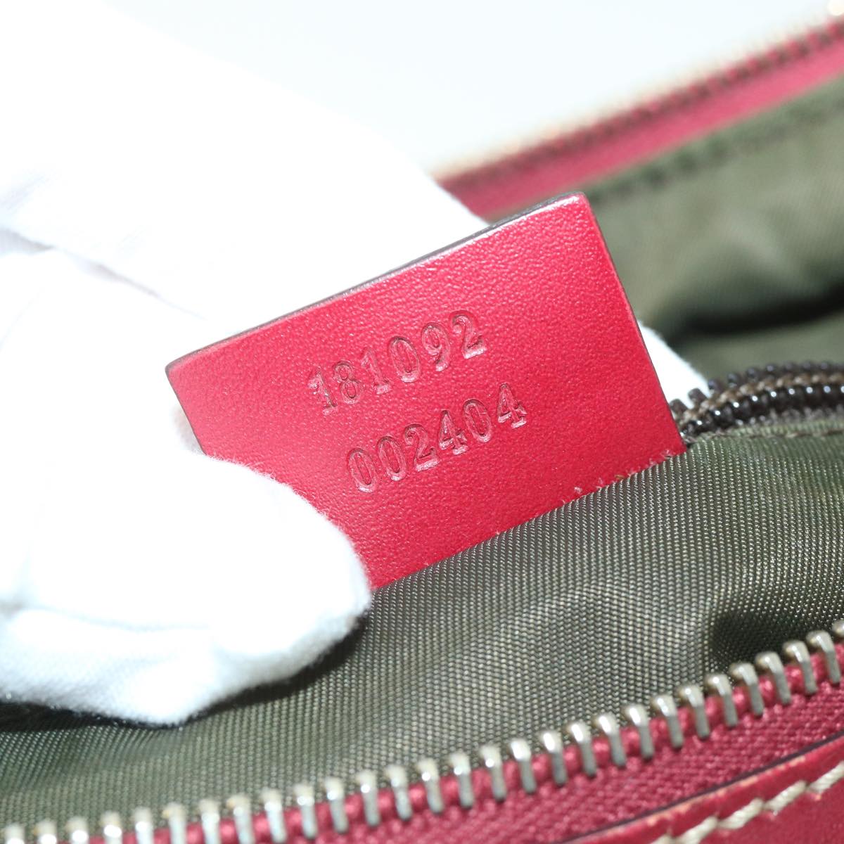 GUCCI GG Canvas Sherry Line Shoulder Bag Beige Red 181092 ep1918