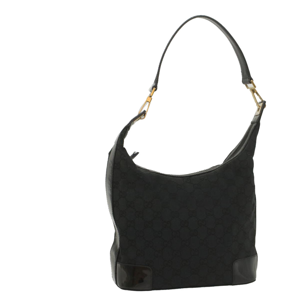 GUCCI GG Canvas Shoulder Bag Black 001 4204 ep1925