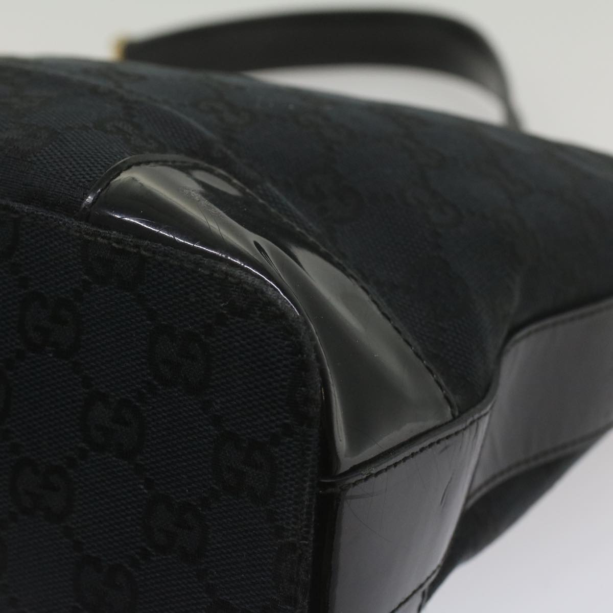 GUCCI GG Canvas Shoulder Bag Black 001 4204 ep1925