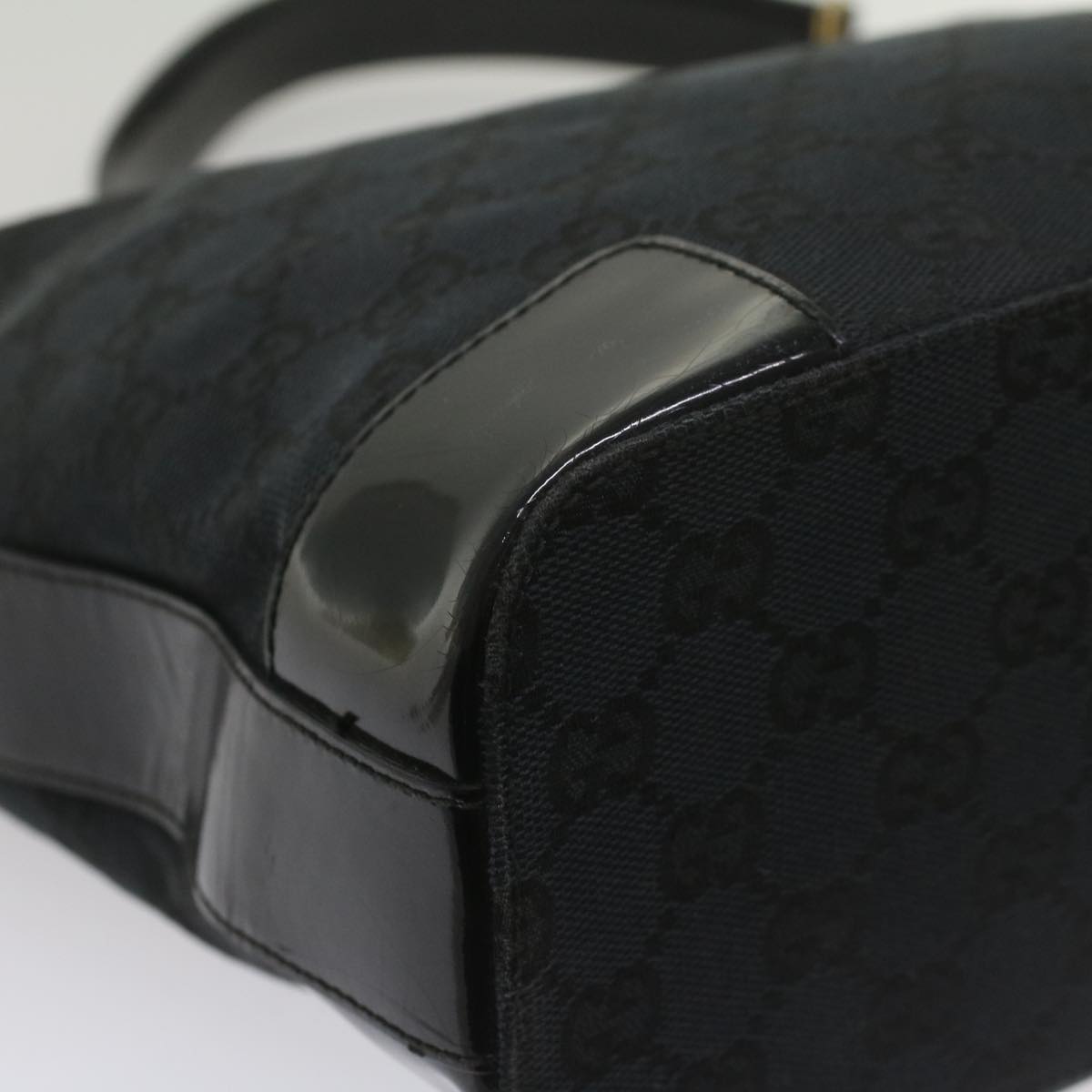 GUCCI GG Canvas Shoulder Bag Black 001 4204 ep1925