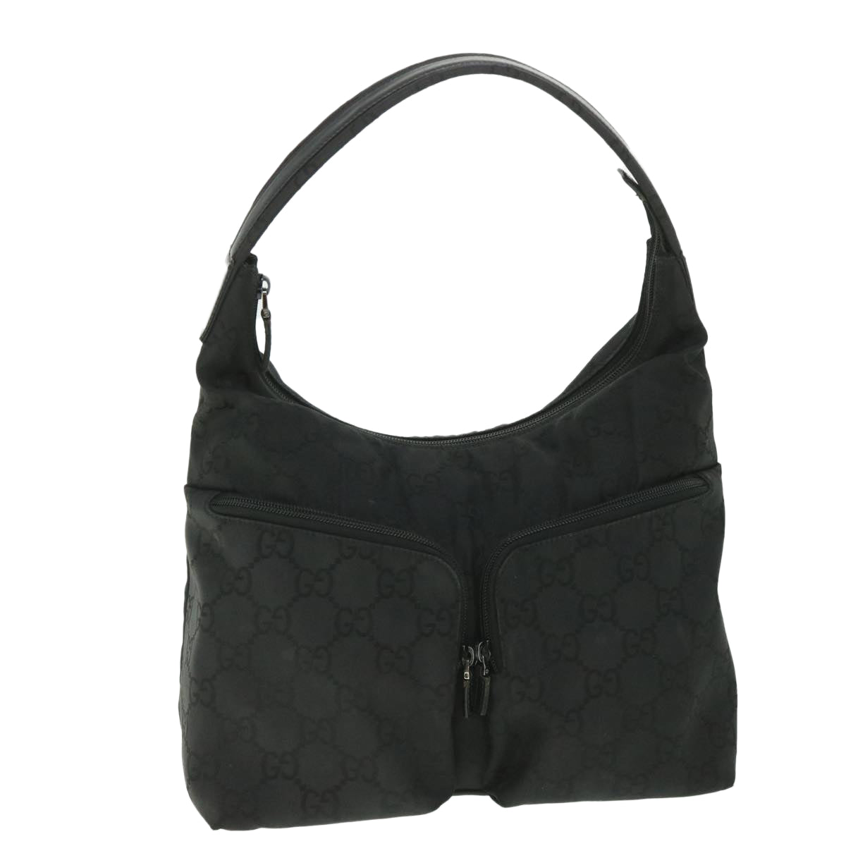 GUCCI GG Canvas Shoulder Bag Black 001 3380 1705 ep1926