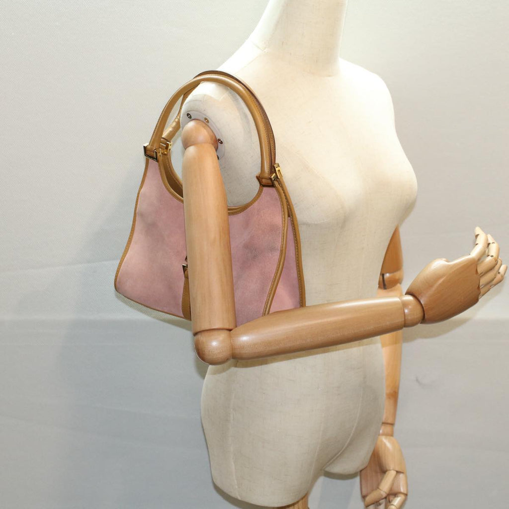 GUCCI Jackie Shoulder Bag Suede Leather Pink 002 1068 ep1927