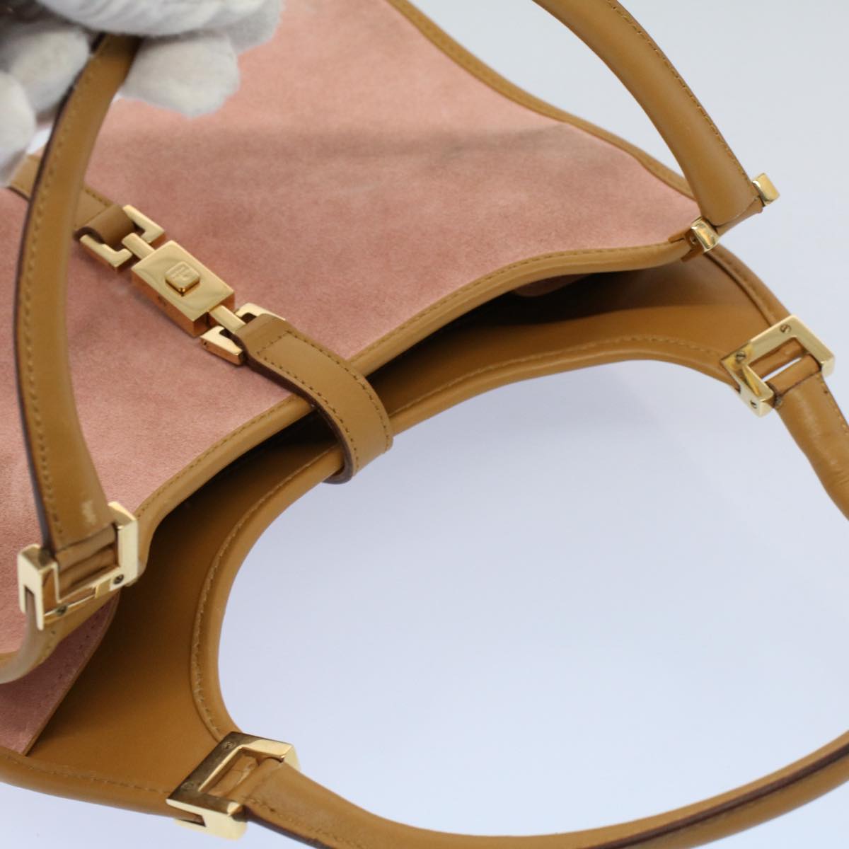 GUCCI Jackie Shoulder Bag Suede Leather Pink 002 1068 ep1927