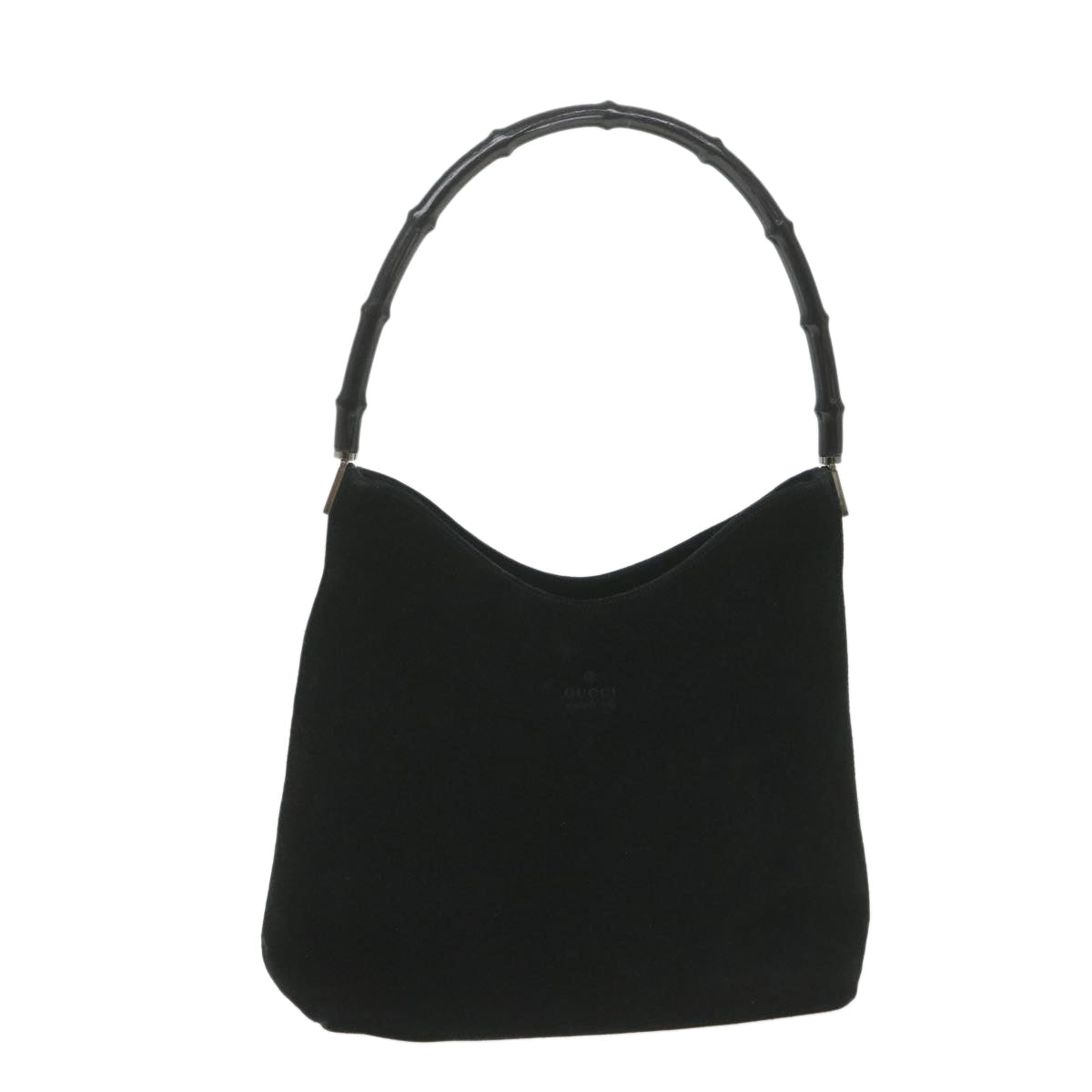 GUCCI Bamboo Shoulder Bag Suede Black 001 3214 001998 ep1932