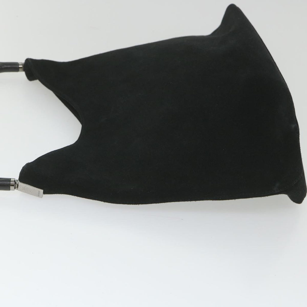 GUCCI Bamboo Shoulder Bag Suede Black 001 3214 001998 ep1932