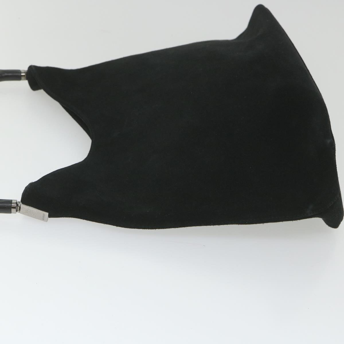 GUCCI Bamboo Shoulder Bag Suede Black 001 3214 001998 ep1932