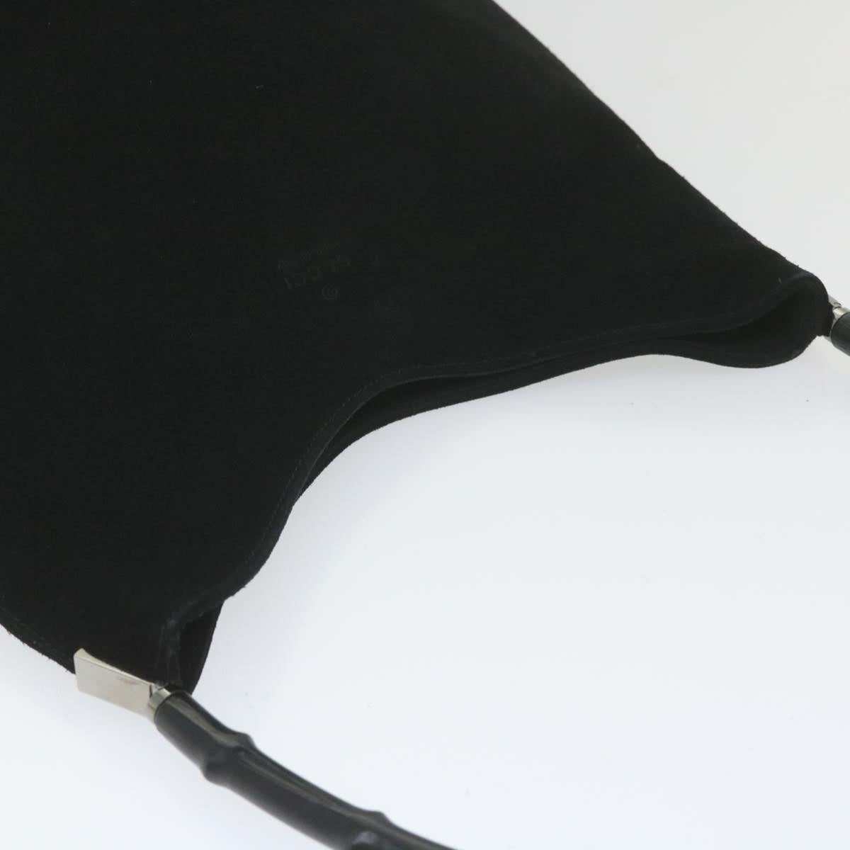GUCCI Bamboo Shoulder Bag Suede Black 001 3214 001998 ep1932