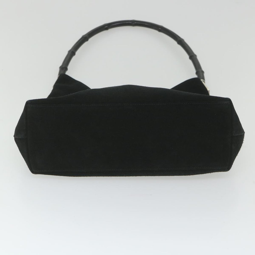 GUCCI Bamboo Shoulder Bag Suede Black 001 3214 001998 ep1932