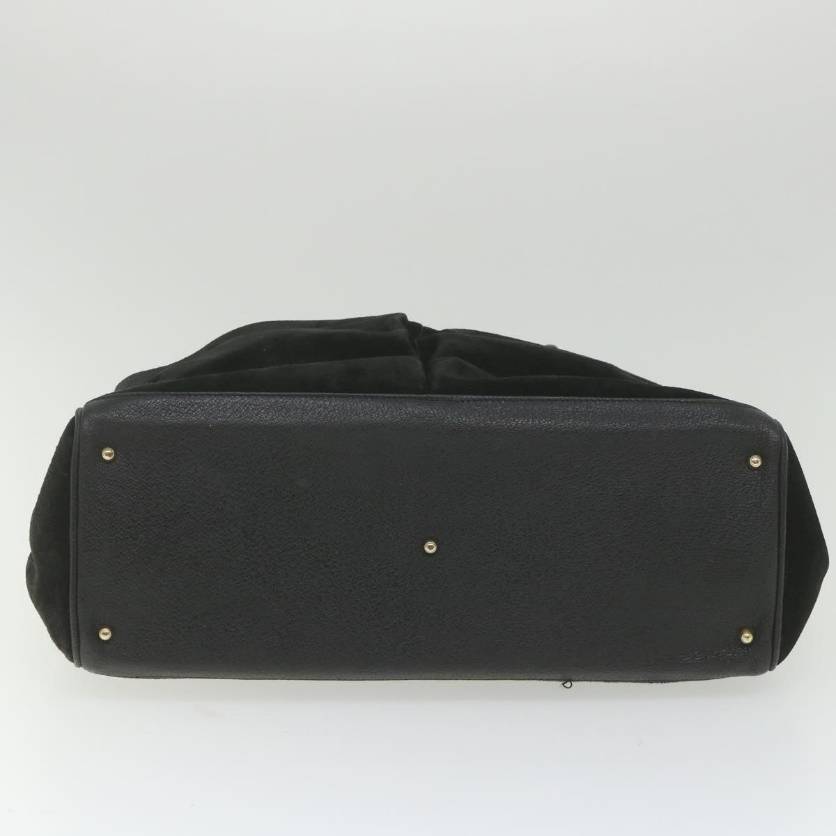GUCCI Bamboo Hand Bag Suede Black 002 423 0022 ep1933
