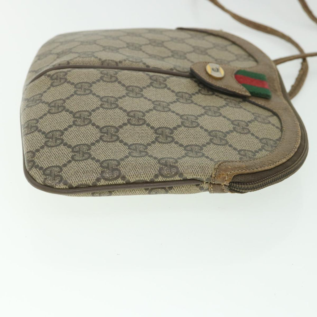 GUCCI GG Supreme Web Sherry Line Shoulder Bag Beige Red 98 02 047 ep1935