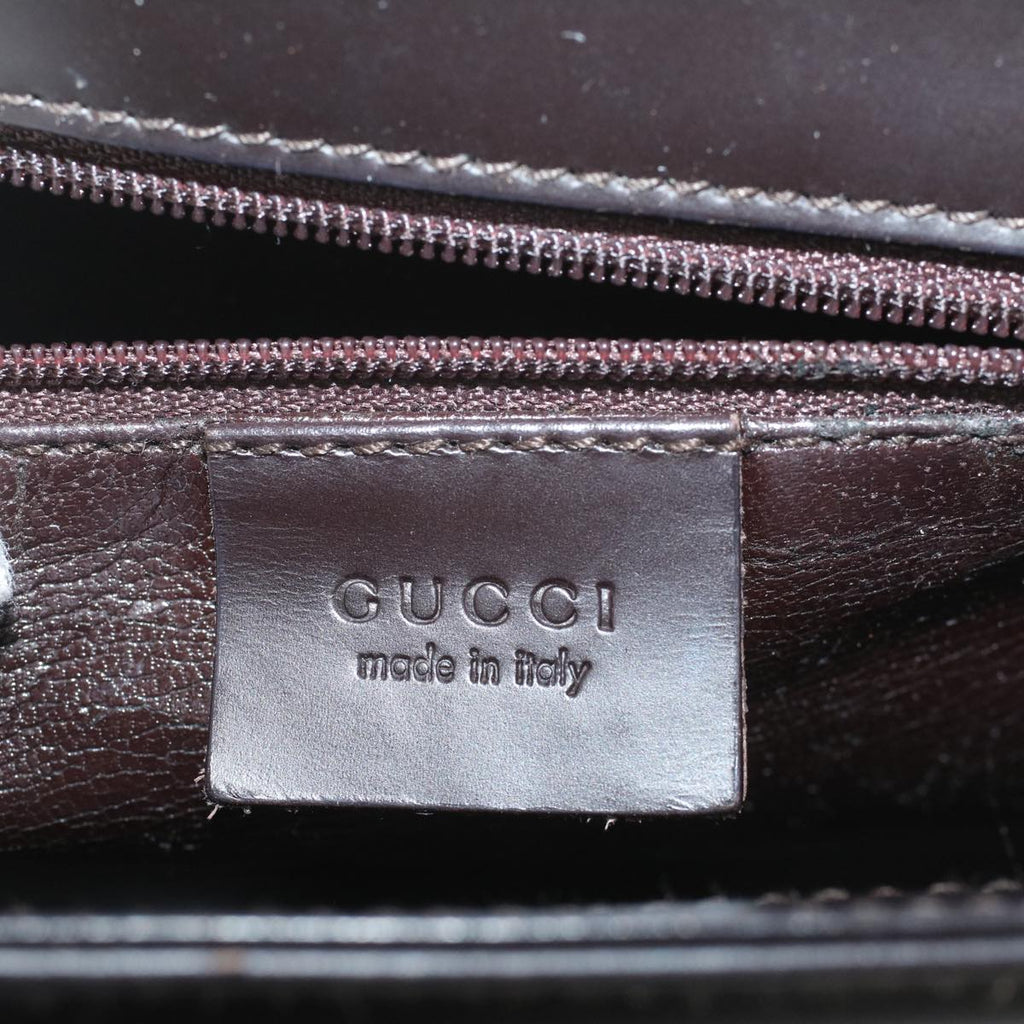 GUCCI Shoulder Bag Leather Black 001 3064 ep1938