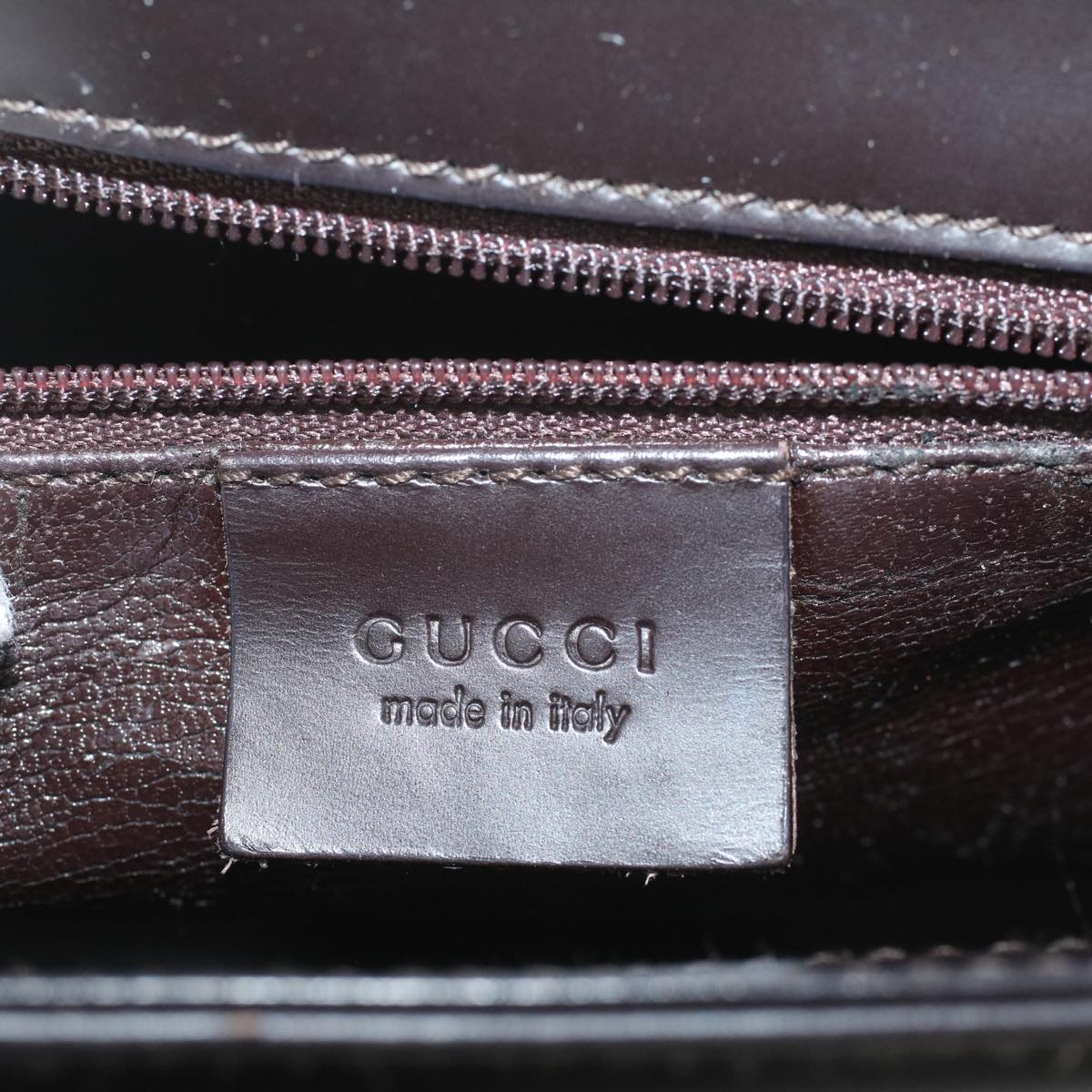 GUCCI Shoulder Bag Leather Black 001 3064 ep1938