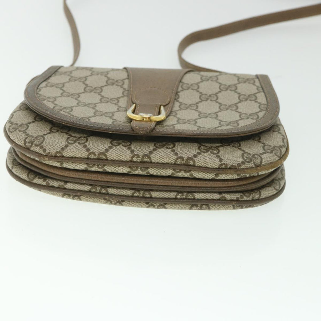 GUCCI GG Supreme Shoulder Bag PVC Leather Beige ep1940