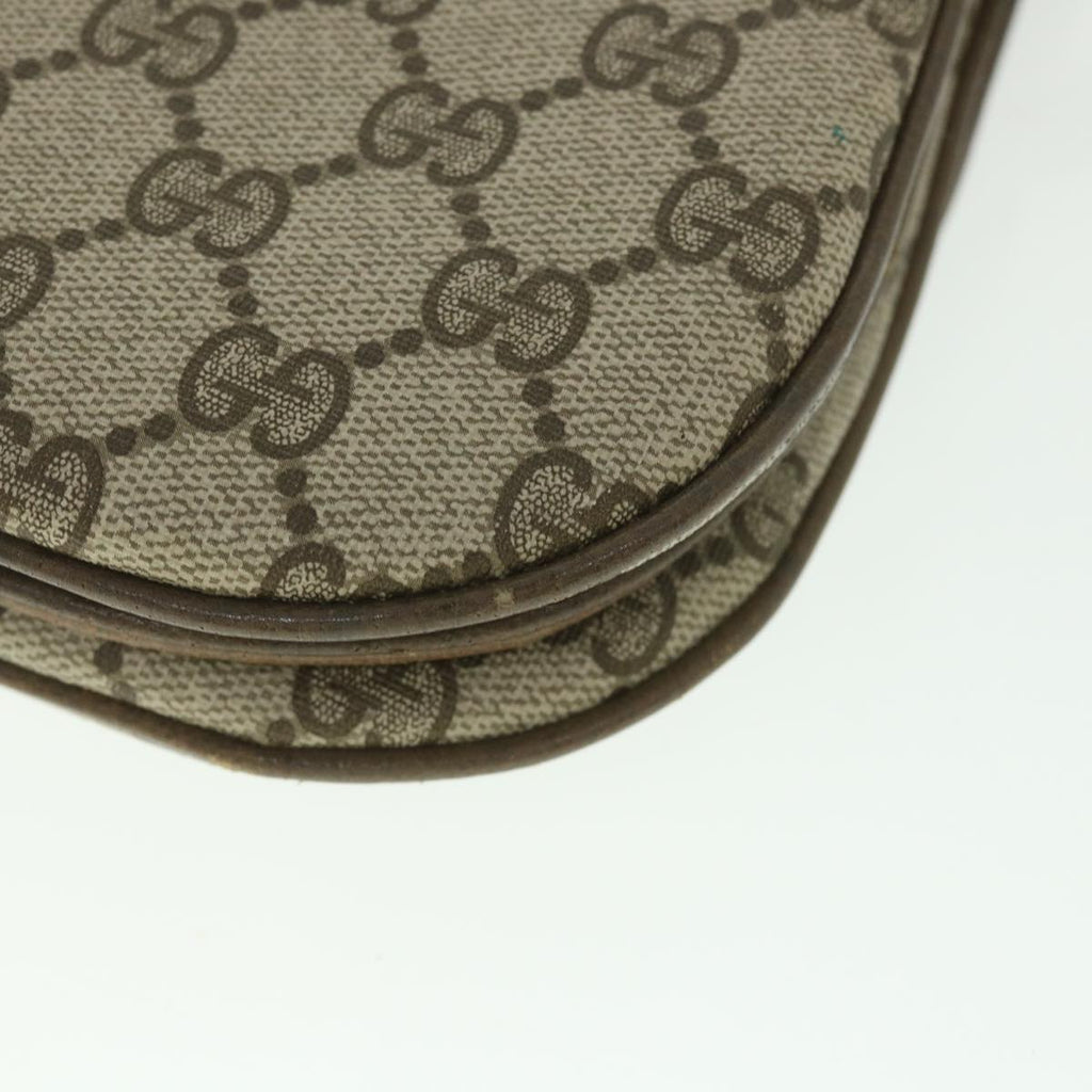 GUCCI GG Supreme Shoulder Bag PVC Leather Beige ep1940