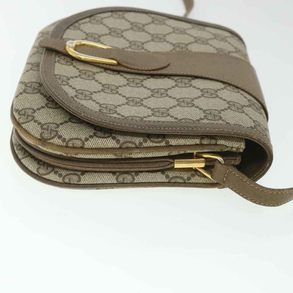 GUCCI GG Supreme Shoulder Bag PVC Leather Beige ep1940