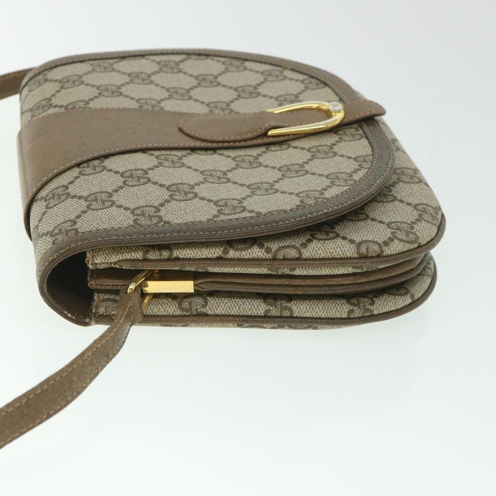 GUCCI GG Supreme Shoulder Bag PVC Leather Beige ep1940