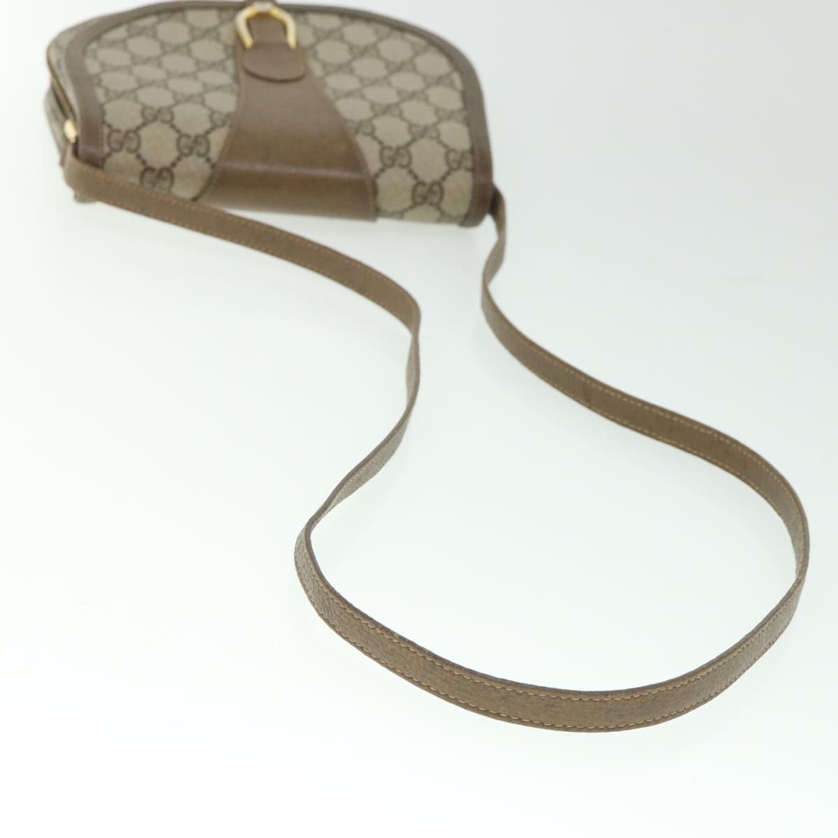 GUCCI GG Supreme Shoulder Bag PVC Leather Beige ep1940