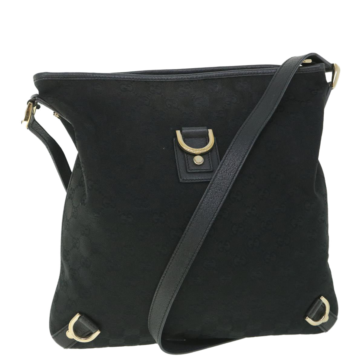 GUCCI GG Canvas Shoulder Bag Black 131326 ep1943