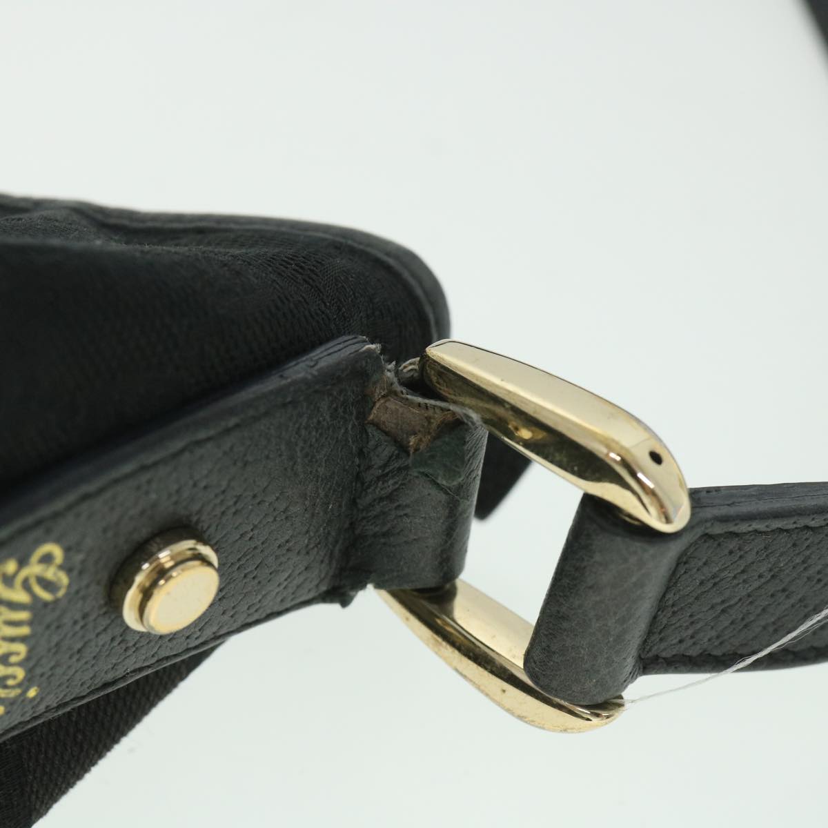 GUCCI GG Canvas Shoulder Bag Black 131326 ep1943