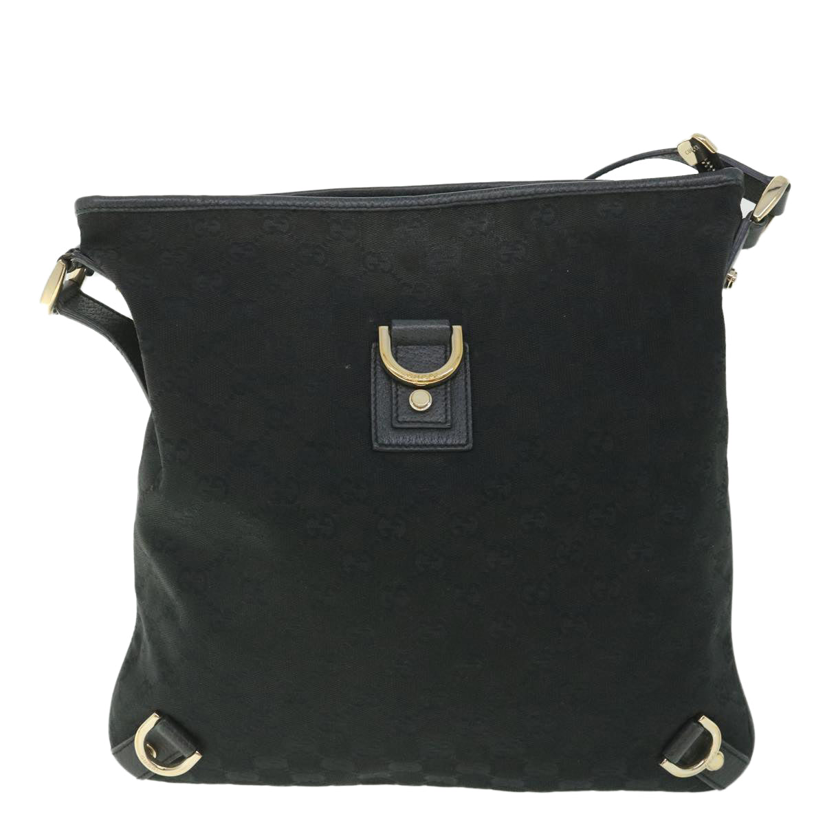 GUCCI GG Canvas Shoulder Bag Black 131326 ep1943