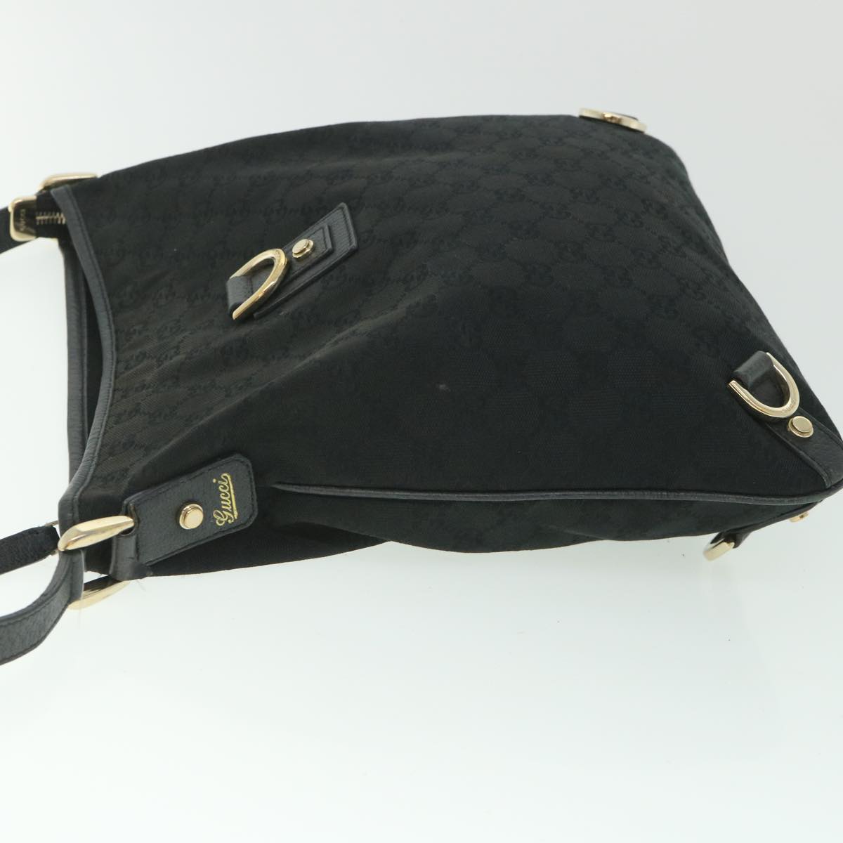 GUCCI GG Canvas Shoulder Bag Black 131326 ep1943