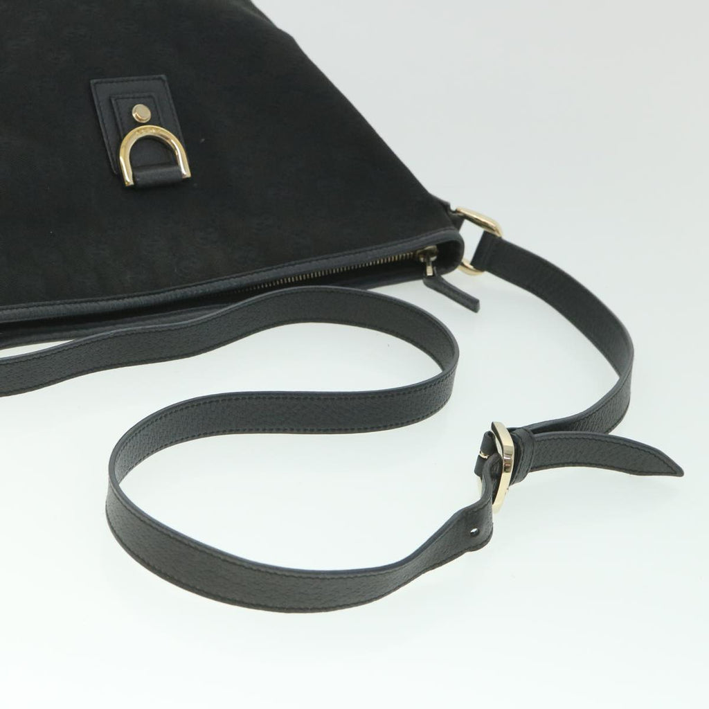 GUCCI GG Canvas Shoulder Bag Black 131326 ep1943