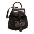 GUCCI Bamboo Backpack Canvas Brown 003 1998 0030 ep1946
