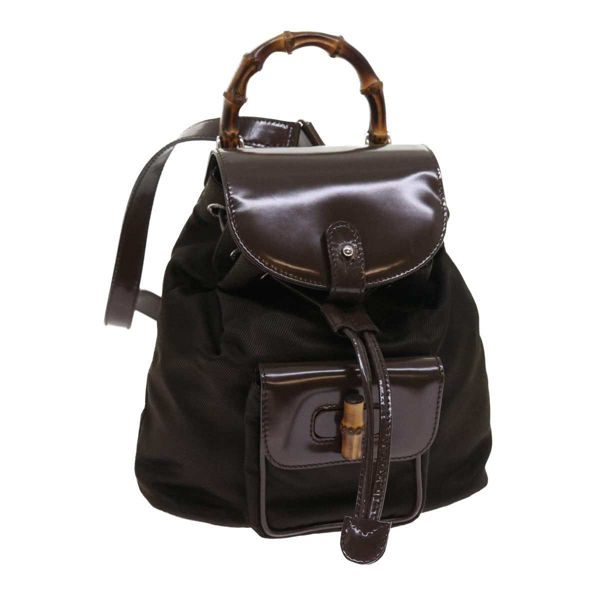 GUCCI Bamboo Backpack Canvas Brown 003 1998 0030 ep1946