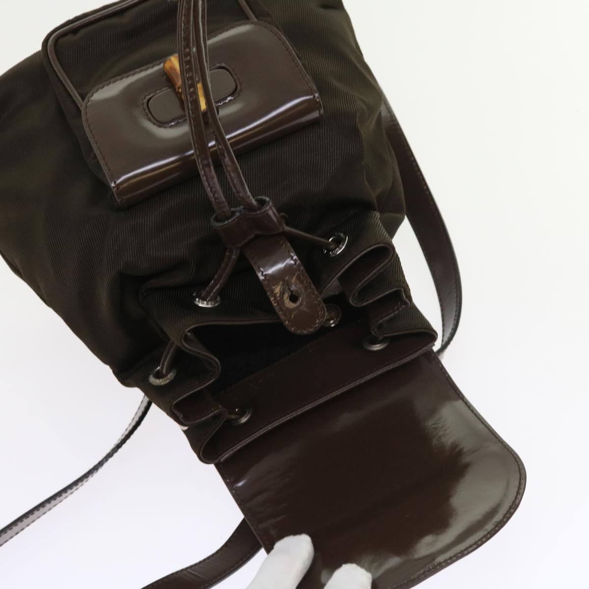 GUCCI Bamboo Backpack Canvas Brown 003 1998 0030 ep1946