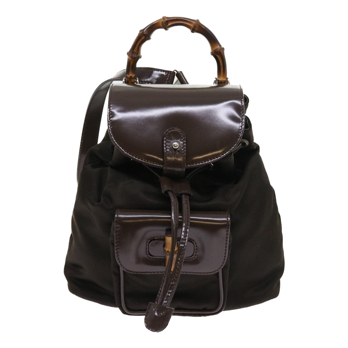 GUCCI Bamboo Backpack Canvas Brown 003 1998 0030 ep1946