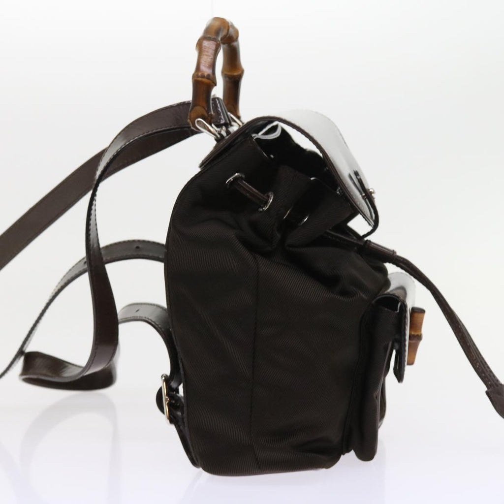 GUCCI Bamboo Backpack Canvas Brown 003 1998 0030 ep1946