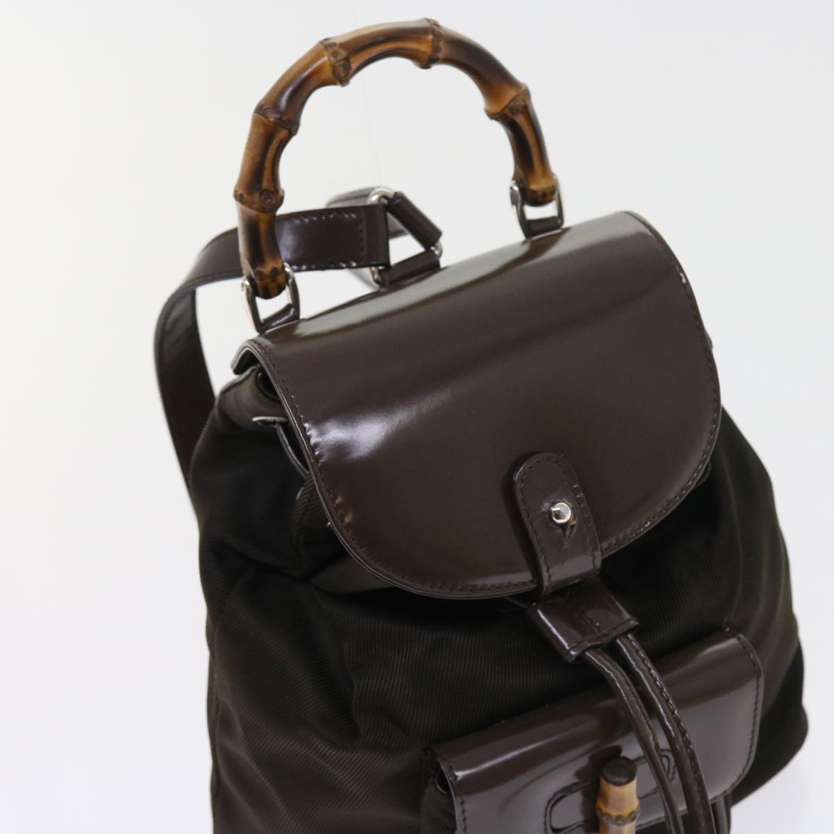 GUCCI Bamboo Backpack Canvas Brown 003 1998 0030 ep1946