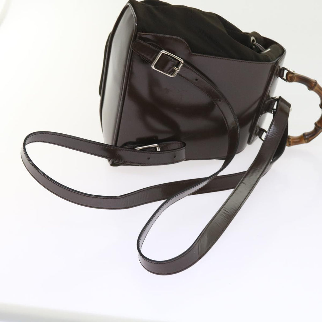 GUCCI Bamboo Backpack Canvas Brown 003 1998 0030 ep1946