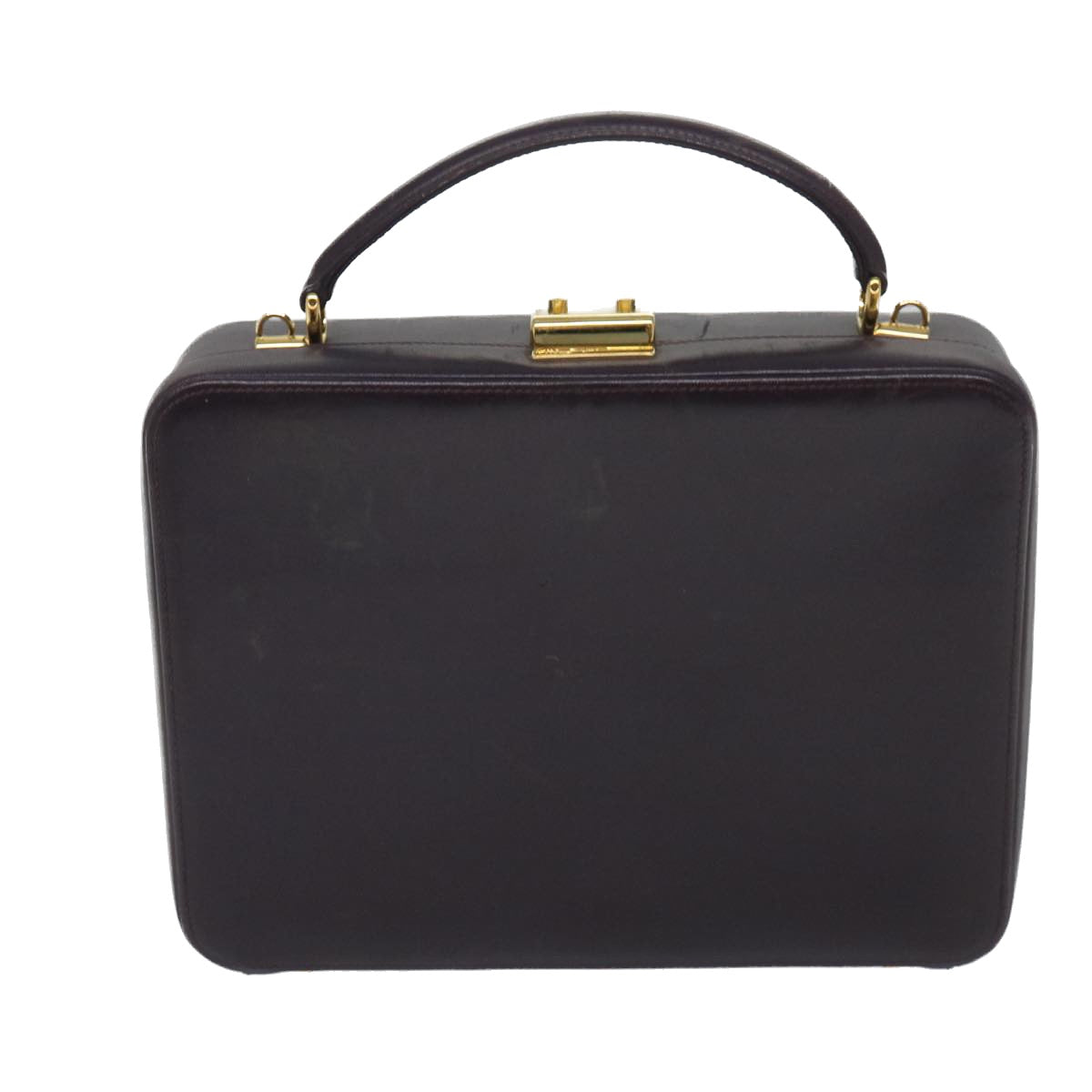 GUCCI Hand Bag Leather 2way Purple ep1948