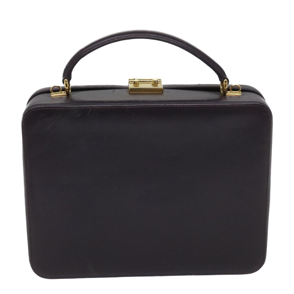 GUCCI Hand Bag Leather 2way Purple ep1948