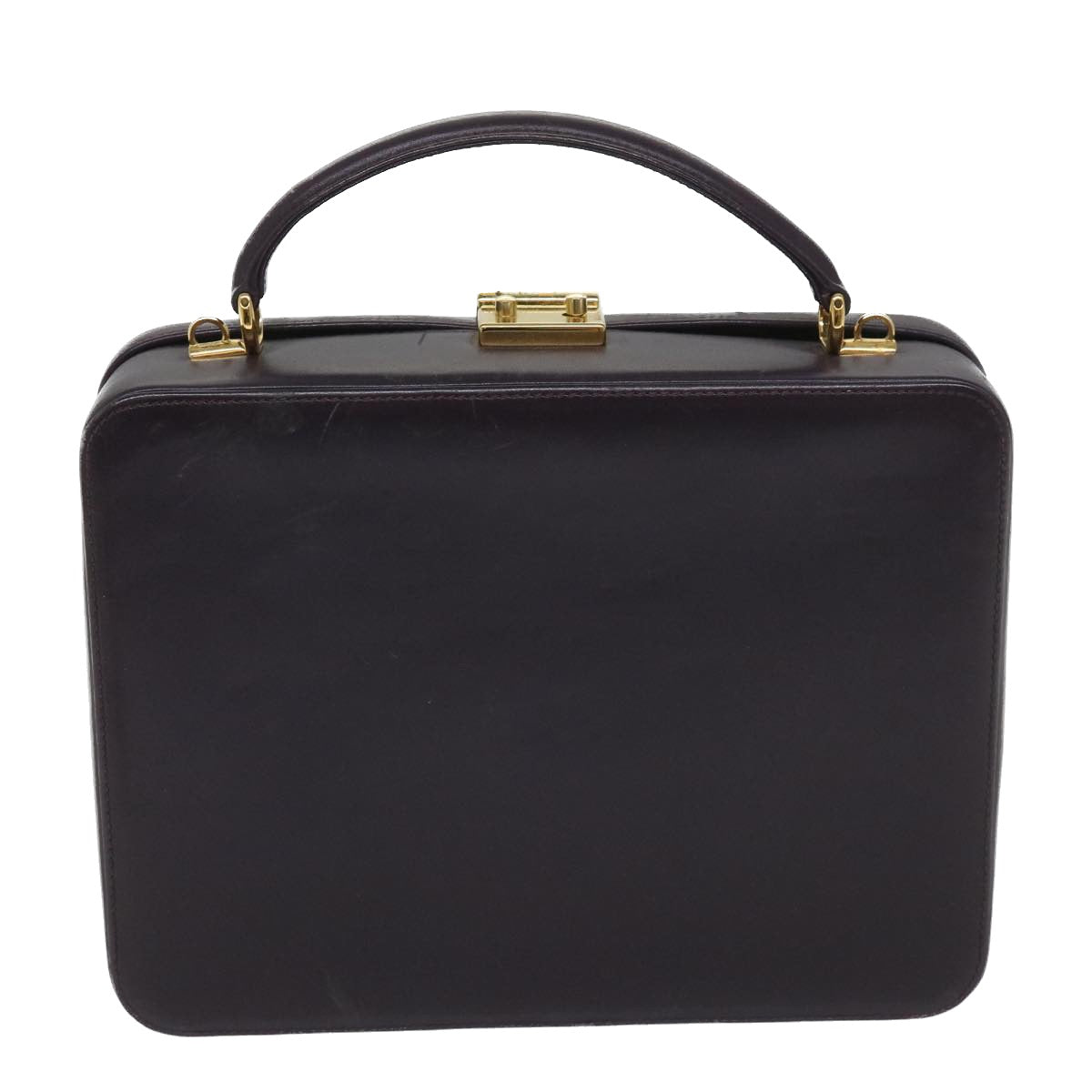 GUCCI Hand Bag Leather 2way Purple ep1948