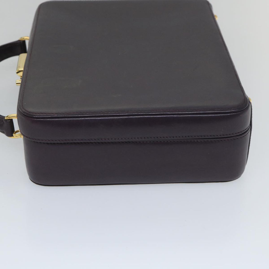 GUCCI Hand Bag Leather 2way Purple ep1948