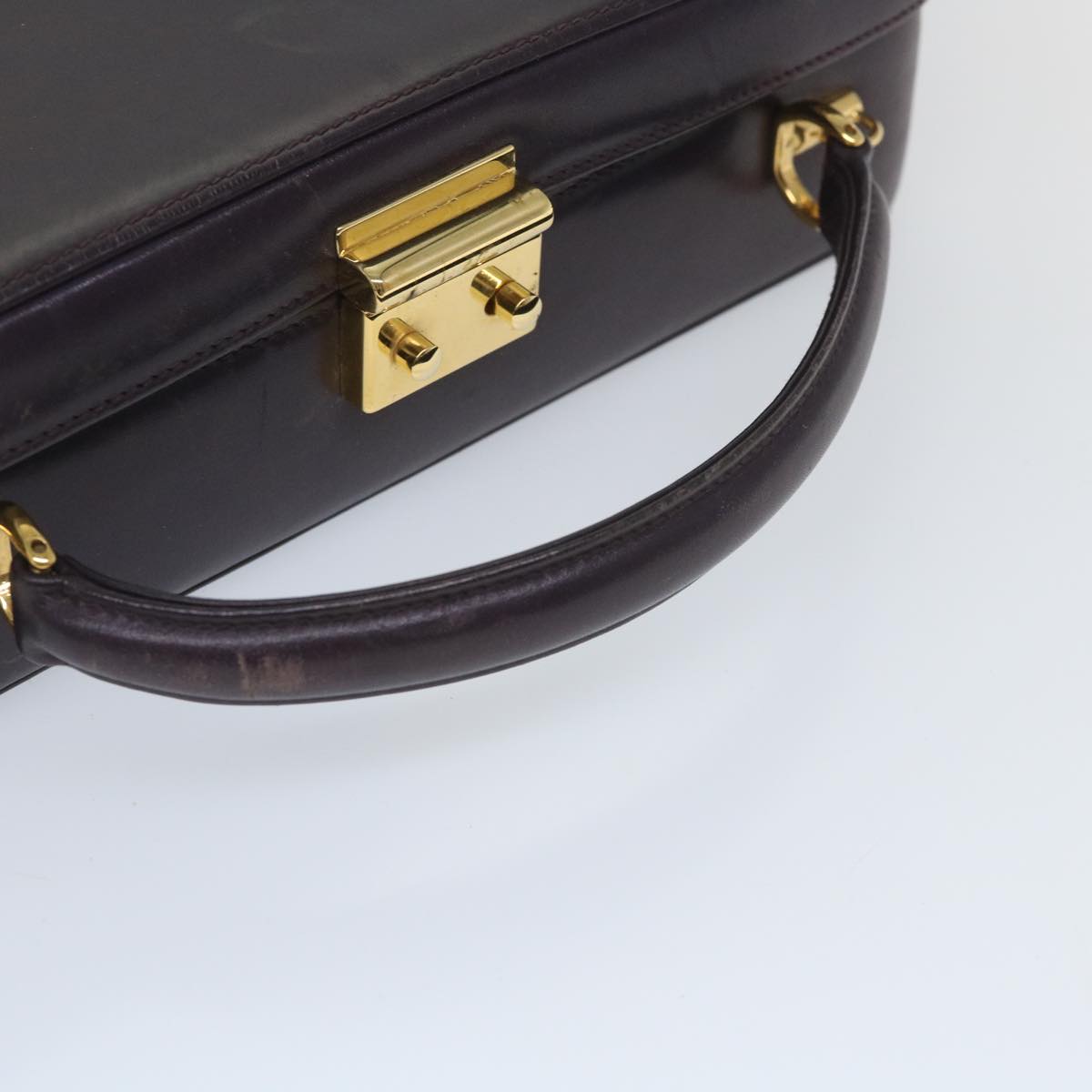 GUCCI Hand Bag Leather 2way Purple ep1948