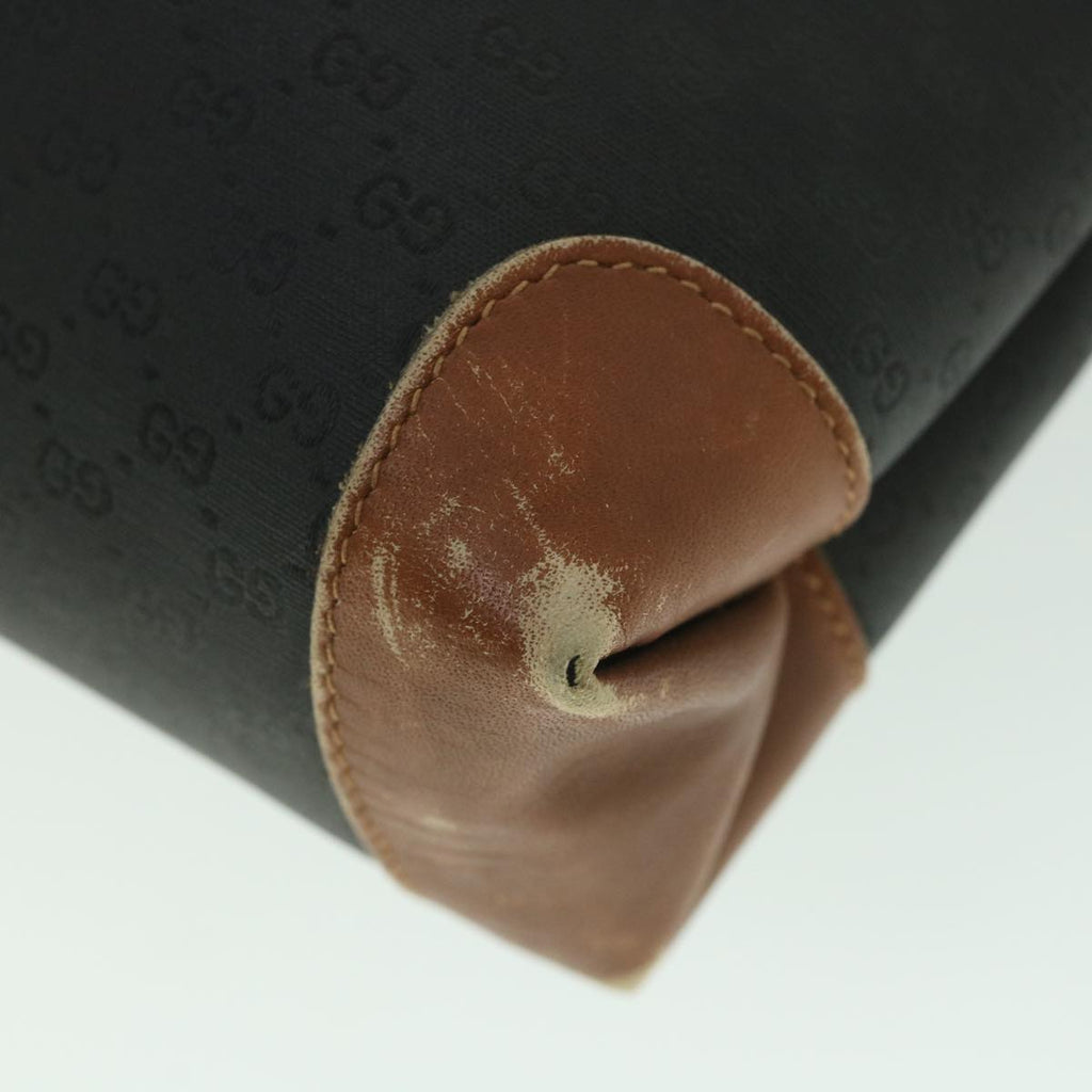 GUCCI Micro GG Supreme Tote Bag PVC Leather Black 002 098 0057 ep1949