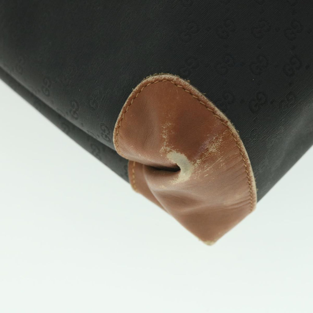 GUCCI Micro GG Supreme Tote Bag PVC Leather Black 002 098 0057 ep1949