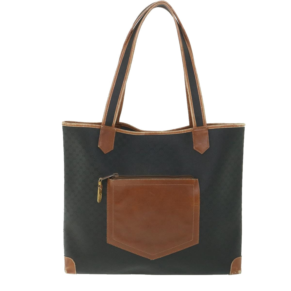 GUCCI Micro GG Supreme Tote Bag PVC Leather Black 002 098 0057 ep1949