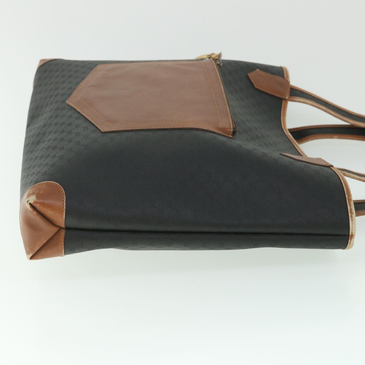 GUCCI Micro GG Supreme Tote Bag PVC Leather Black 002 098 0057 ep1949