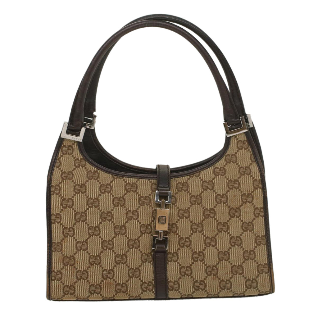 GUCCI Jackie GG Canvas Shoulder Bag Beige 01721 ep1958