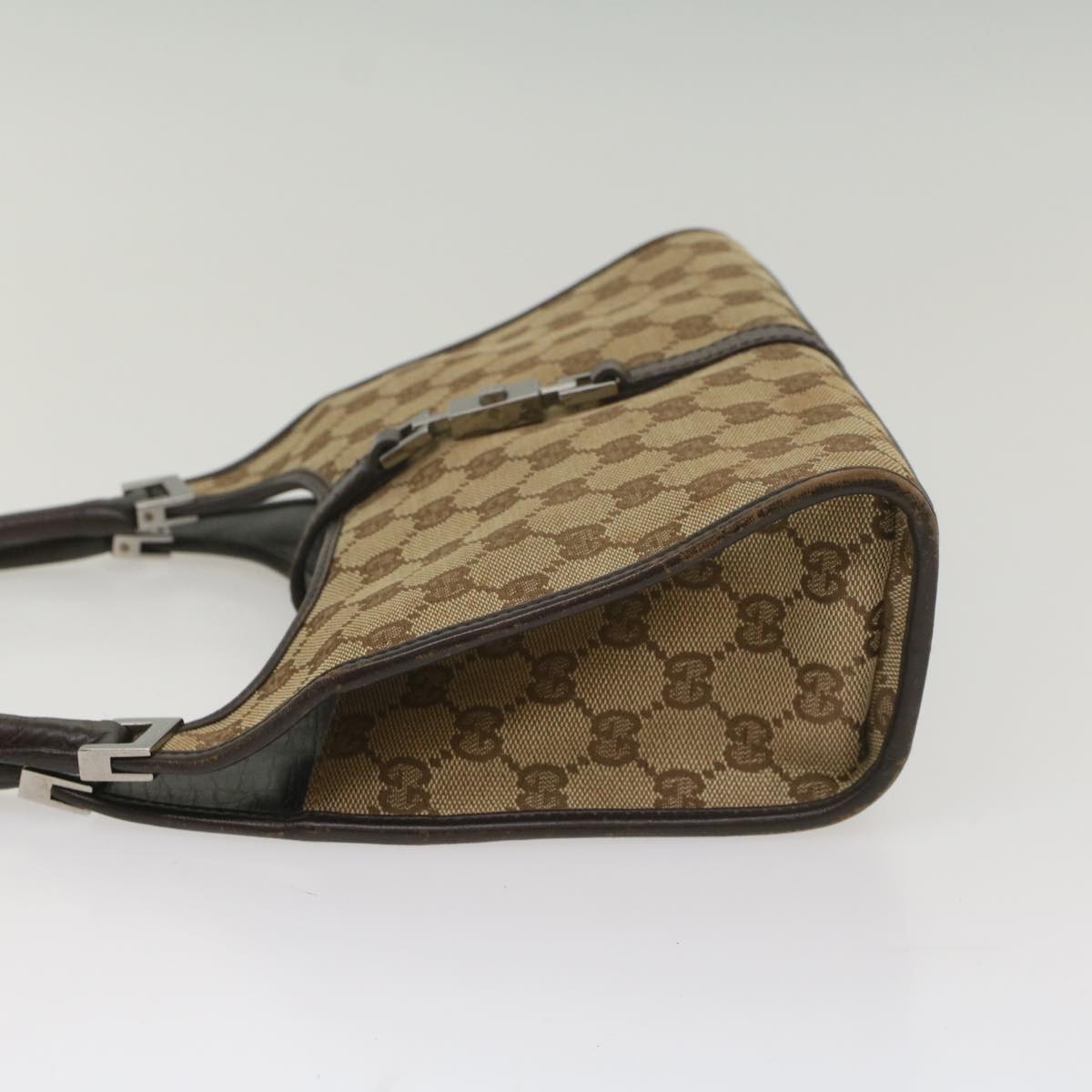 GUCCI Jackie GG Canvas Shoulder Bag Beige 01721 ep1958