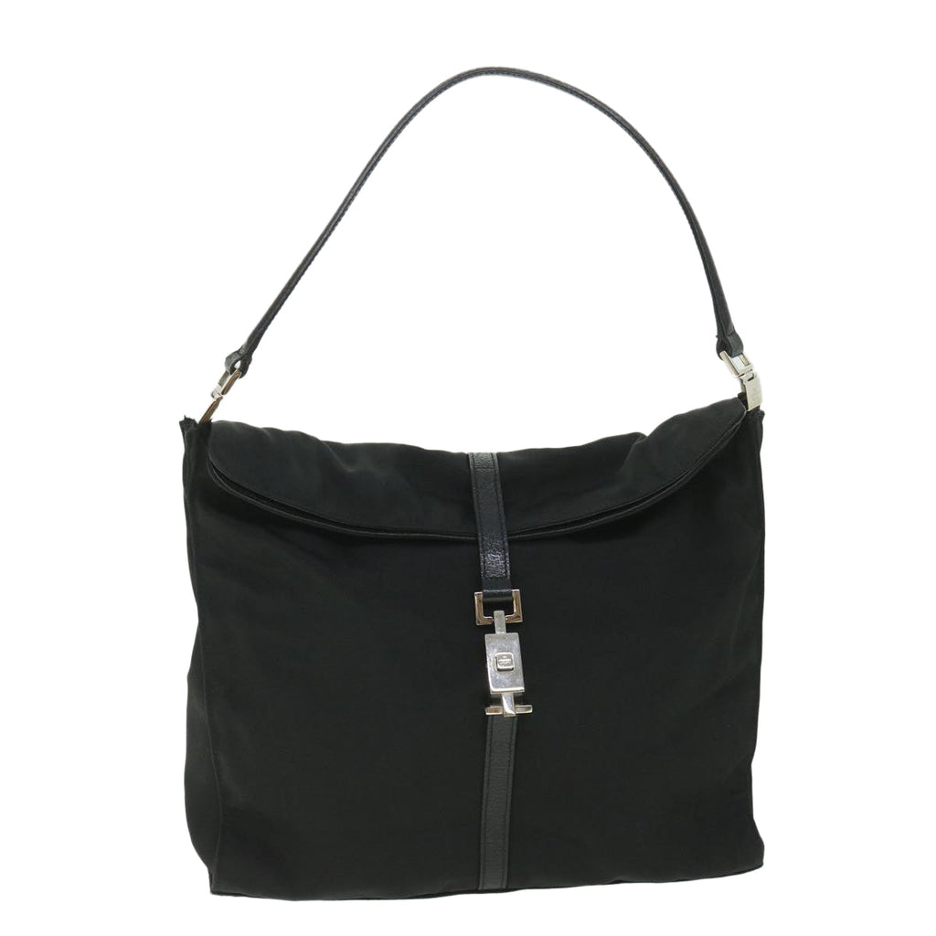 GUCCI Jackie Shoulder Bag Nylon Canvas Black 001 3355 ep1965