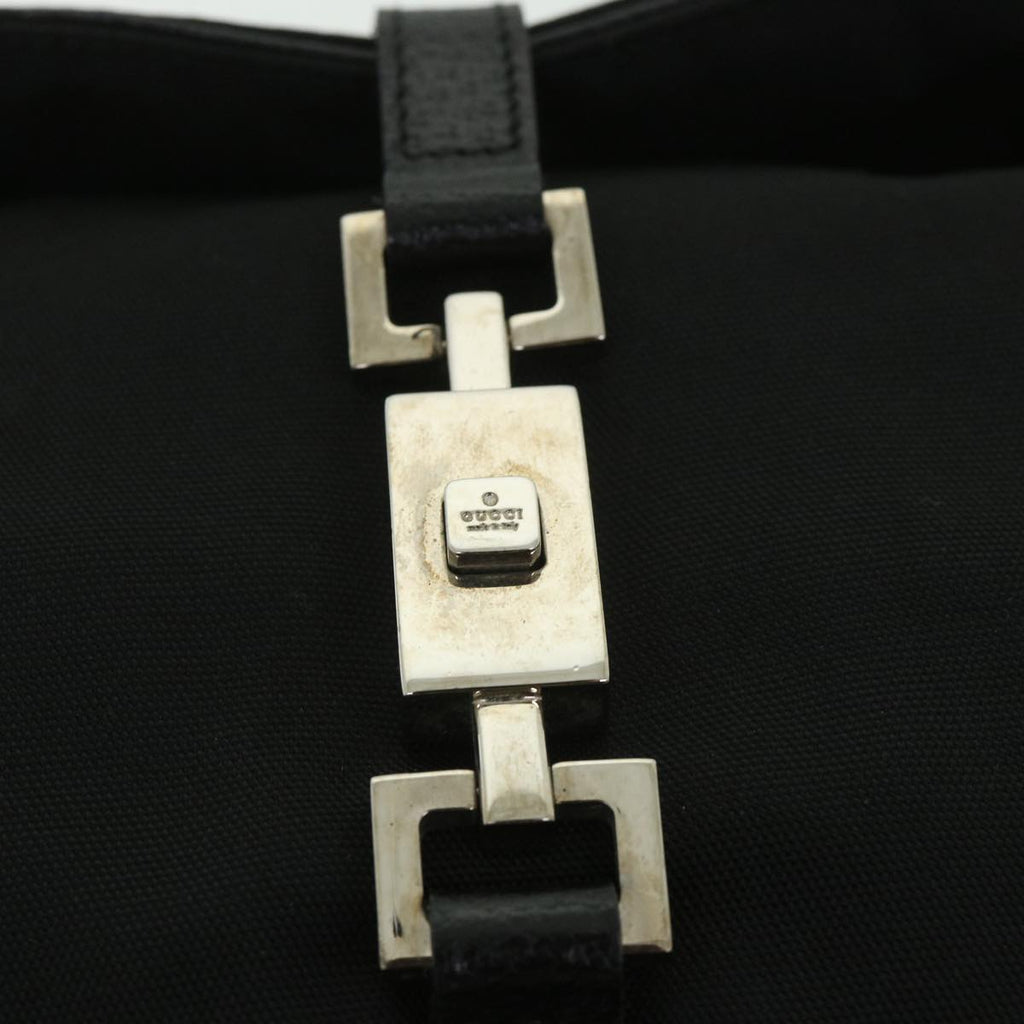 GUCCI Jackie Shoulder Bag Nylon Canvas Black 001 3355 ep1965