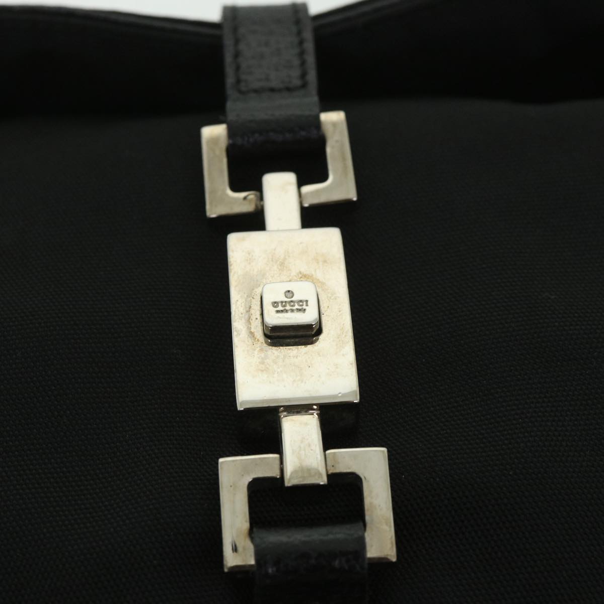 GUCCI Jackie Shoulder Bag Nylon Canvas Black 001 3355 ep1965
