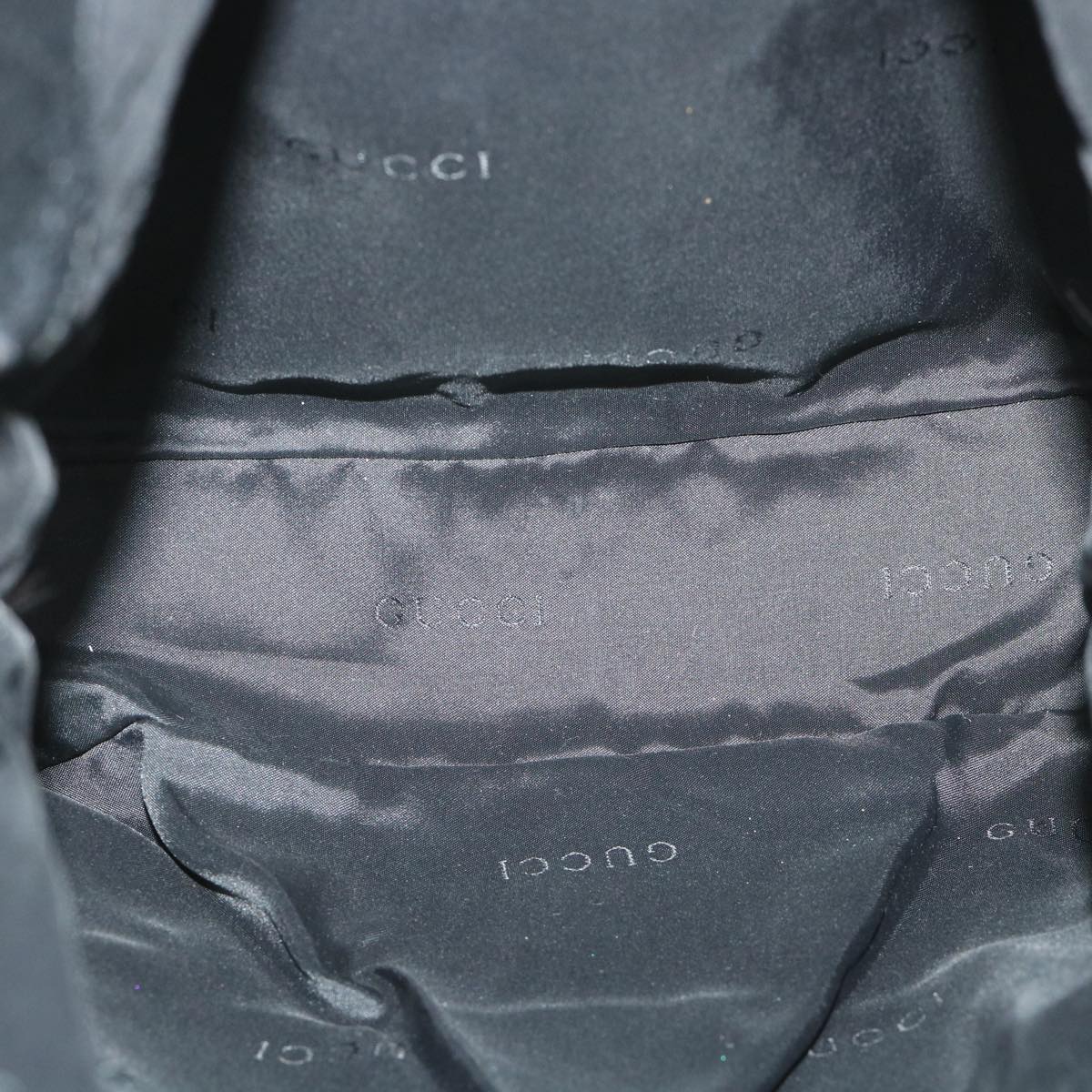 GUCCI Jackie Shoulder Bag Nylon Canvas Black 001 3355 ep1965